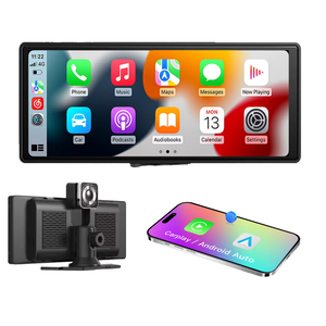 10.26 inch <span class=keywords><strong>GPS</strong></span> <span class=keywords><strong>navigation</strong></span> tự động Carplay PND 1080P ghi âm kép DVR Máy ảnh màn hình USB SD thẻ kính chắn gió di động - Product Image 4
