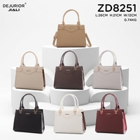 Tas Tangan Wanita QAZA Berkualitas Tinggi Harga Terjangkau Warna Solid PU Elegan Modis dengan Tali Bahu Grosir