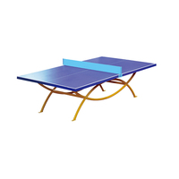 Table de tennis de table professionnelle au prix d'usine, avec roues pliables et mobiles, taille complète, prix compétitif, table de ping-pong