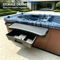 Table de spa extérieure avec tiroir de rangement, table de bar pour boissons, nourriture, collations, accessoires de spa, OEM ODM, vente en gros