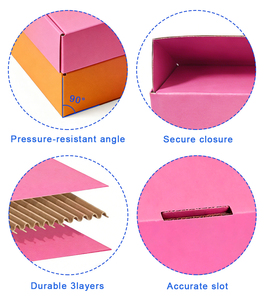 Custom Logo Pink Purple Color Cosmetic Corrugated Packaging Mailer <b>Box</b> Shipping <b>Box</b> <b>Paper</b> Luxury Packaging Gift <b>Box</b> - Product Image 3