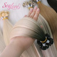Offre Spéciale : Extensions de Cheveux Russes Pré-Collées en U, Cheveux Humains Double Drawn Remy Vierge, Pointes en U Pré-Collées