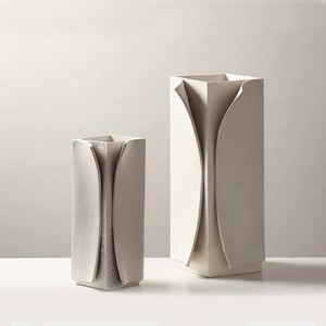 Jarrón de Metal Decorativo de Diseño Artesanal <span class=keywords><strong>para</strong></span> Sala de Estar, Decoraciones de Boda, Festivales, Jarrón de Metal en Forma de <span class=keywords><strong>Cubo</strong></span> - Product Image 1