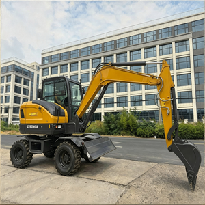 Nouvelle pelle sur pneus XE60WGA de 6 tonnes, pelle hydraulique compacte sur roues, machine de construction routière - Product Image 1