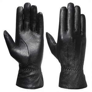 Women <b>Thermal</b> Sports Gloves Fashion Accessories Wholesale Simple Black Fitness Outdoor Driving Winter Cotton/Polyester/Spandex - Product Image 2