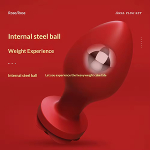 Ensemble de trois plugs anaux en silicone, jouet SM pour adultes, doux et sûr, pour des jeux intimes et un confort optimal. - Product Image 5