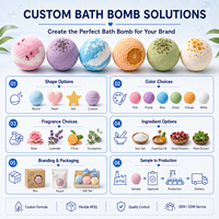Bombes de bain en forme de donut parfumées à la crème de lavande et de rose, 100g 130g, Lxpure OEM ODM, pour la famille, écologiques, biologiques, GMP, étiquette personnalisée