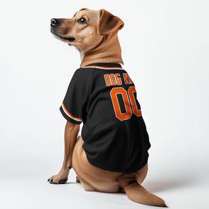 Logo kustom Royal Blue Mesh Jersey 3D dicetak nama dan nomor hewan bisbol kemeja dipersonalisasi Softball seragam untuk anjing kucing - Product Image 4