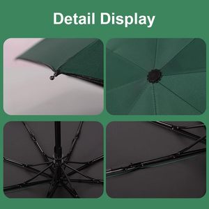High Quality Fashion Foldable Double Layer Straight <b>Umbrella</b> 3 Fold Fully-Automatic <b>Windproof</b> UV Protection 8 - Product Image 4