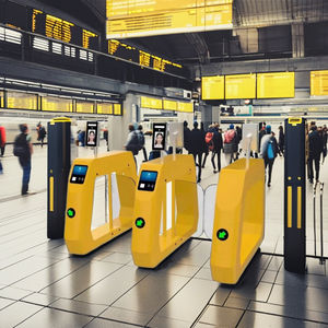 Barrière de tourniquet d'oscillation de contrôle d'accès de maternelle de terrain de jeu - Product Image 2