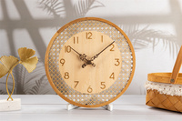 Jam Dinding Kayu Pinus Dekorasi Rumah Kontemporer Jam Dinding Kayu