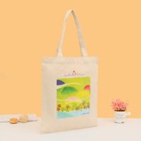 Sac fourre-tout en polyester personnalisé avec logo imprimé par sublimation, grand format, écologique, réutilisable, pour la plage, les cadeaux, les courses, avec poignées en corde, pour le bureau, l'école