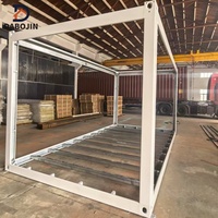 Estructura de Contenedor de Acero Ligero Prefabricado de 20 pies, Estructura Modular para Casa, Habitación, Contenedor, para Exteriores
