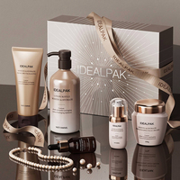 Ensemble d'emballages personnalisés pour soins de la peau : tube cosmétique, flacon pompe, flacon compte-gouttes et pots à crème