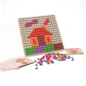 Nuevos Bloques de Construcción de Madera 3D, <span class=keywords><strong>Juego</strong></span> de Mesa Creativo para Entrenamiento de Concentración, Rompecabezas Educativo para el Aprendizaje Temprano - Product Image 1