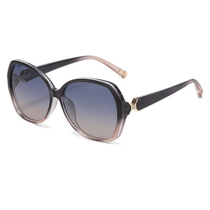 Nouvelles lunettes de soleil polarisées de style européen et américain, monture carrée de grande taille pour femmes, protection UV400, monture en PC, verres TAC, noir C1C2C3C4C8 - Product Image 4