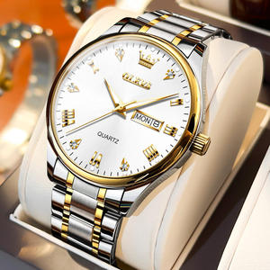 Reloj de Cuarzo para Pareja, Modelo 5563, Nuevo, a la Moda, Resistente al Agua, Clásico, con Correa de Acero Inoxidable, en Oferta - Product Image 4