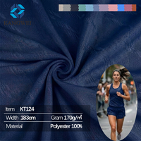 Tissu polyester jacquard 3D respirant ultra-léger à séchage rapide GRS Dryfit Moisture-Wicking Surge 170g pour débardeurs de marathon