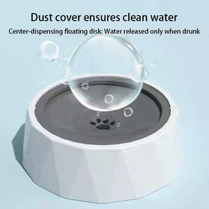 Atacado Fabricante 1L Round Anti-Spill Portátil <span class=keywords><strong>Pet</strong></span> Floating Bowl Anti-Spill Design para Cães Ativos Gatos Feito de Plástico - Product Image 4