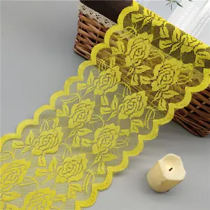 Clothing accessories stretch 18mm wide or customized length elastic 3D clothes lace trim