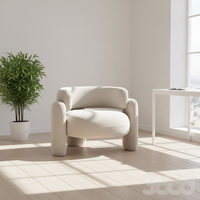 Fauteuil simple de luxe américain, design minimaliste italien, chaise de salon pour la décoration intérieure