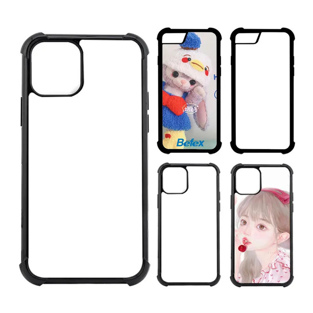 Wholesale Custom Sublimation  2D TPU Shockproof  Anti-fall Custom Printing Blank Phone Case For iPhone 12 13 14 15 15 16 Pro Max
