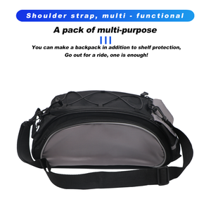 RIDERACE <span class=keywords><strong>Sacoche</strong></span> de vélo Durable sac de <span class=keywords><strong>porte</strong></span>-bagages arrière de vélo étanche à la pluie grande capacité sac de coffre de cyclisme <span class=keywords><strong>vtt</strong></span> stockage sac de transport de bagages - Product Image 2