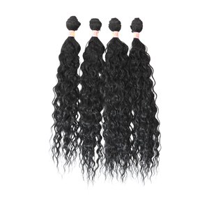 Wig rambut sintetis klasik bundar bulu halus wig rambut sintetis wig sintetis serat tahan panas alami - Product Image 2