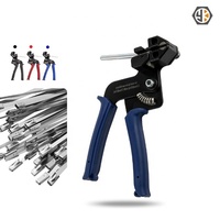 Pince coupante à glissière en métal en acier lourd Fixation coupant jusqu'à 12mm Pistolet à serre-câbles en acier inoxydable pour l'extérieur