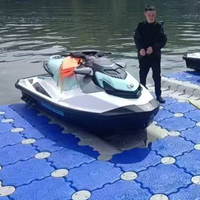 Jet Ski Pontoon Dock System à vendre Bateau flottant Rampe Jetée avec Roller Cubes Jetty Dock