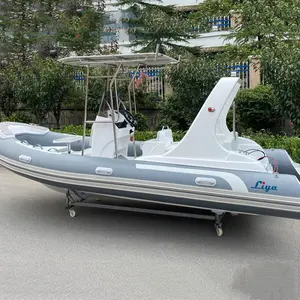 Liya yacht steering 19ft rigid hull inflatable rubber boat dinghy