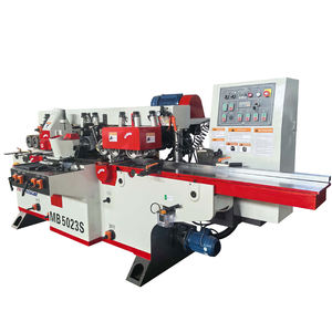 Planches de parquet en bois massif, cinq têtes de dégauchisseuse, dégauchisseuse industrielle robuste à quatre faces - Product Image 1