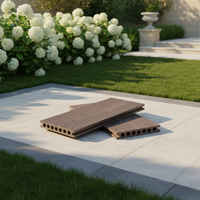 Revêtement de terrasse extérieur moderne en WPC pour balcon, terrasse et jardin