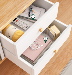 Küçük daire banyo için depolama raf ile Minimalist Modern masif ahşap başucu masa Nordic Mini dolap kiralama odaları için - Product Image 5