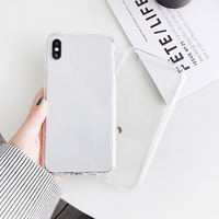 Étui de protection transparent en TPU anti-jaunissement, fin et antichoc, sans support, pour 12 13 14 15 16 Pro
