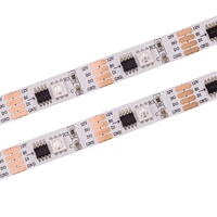 GS8208 Bande 12V Digital RGB LED Bandes flexibles USB NFC Connectivité Point d'arrêt vocal Transmission continue Double signal de données