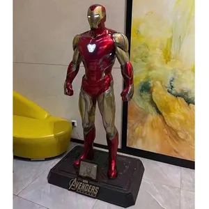 유리 섬유 강화 플라스틱 철 남자 슈퍼 영웅 거대한 동상 입상 홈 장식 야외/실내 장식 MK85