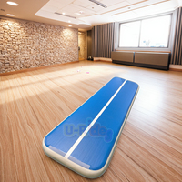 DWF Matelas pneumatique gonflable Tapis d'entraînement Tapis de gymnastique Yoga à domicile Large 10ft