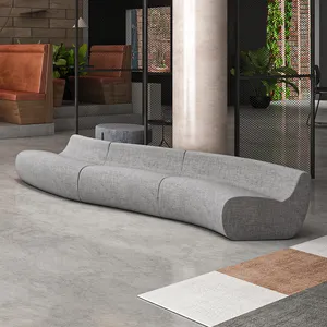 Modulaire Multi-Zits Moderne Lounge Sofa Set Aanpasbare Ronde Boog Sofa In Speciale Vorm Voor Hotel Home Office Of Appartement