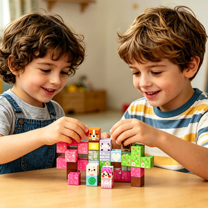 35 blocs de <span class=keywords><strong>construction</strong></span> magnétiques en plastique de 2 cm, jouets éducatifs STEM, <span class=keywords><strong>construction</strong></span> 3D, blocs de <span class=keywords><strong>construction</strong></span> empilables colorés, ensembles de blocs de <span class=keywords><strong>construction</strong></span> de dessins animés - Product Image 1