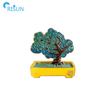 Broche <span class=keywords><strong>de</strong></span> Esmalte con Diseño <span class=keywords><strong>de</strong></span> Bonsái en Maceta, Insignia Personalizada con Logotipo, Broche <span class=keywords><strong>de</strong></span> Esmalte con Diseño <span class=keywords><strong>de</strong></span> Árbol Verde Brillante - Product Image 6