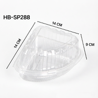 Boîte à fromage triangulaire en plastique PET transparent, conteneur alimentaire pour pâtisserie, emballage à emporter pour boulangerie