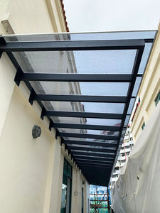 Bán buôn thiết kế hiện đại rắn <span class=keywords><strong>Polycarbonate</strong></span> màu xanh nhuộm màu cửa sổ trời cho ngoài trời Roof công viên ứng dụng - Product Image 3