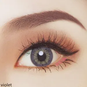 colored contact lenses violet Suppliers-BeautyTone Mira violet 3 tone colour contact lenses soft yearly contacts colored purple lens