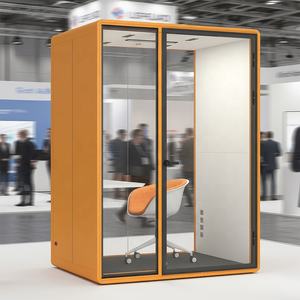 Nieuwe Aankomst Beweegbare Draagbare Privé Geluiddichte Werkcabine Akoestische Kantoorpods Kleine Geluiddichte Telefooncel - Product Image 1