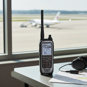 Radio VHF aérienne ICOM IC-A25NE |   Radio bidirectionnelle <span class=keywords><strong>mobile</strong></span> IP57, talkie-walkie longue portée 10 km pour voiture et pilote - Product Image 5