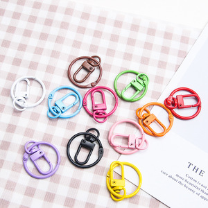Anneaux porte-clés en métal verni, accessoires de bijouterie DIY, boucles de sac élégantes pour le quotidien, vente en gros - Product Image 4