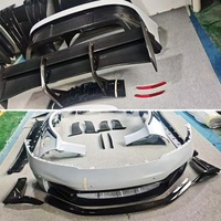 Nuevo Kit de Modificación de Carrocería para 911 992 GT3RS 2019-2023, Parachoques Delanteros/Traseros de Fibra de Carbono, Alerón, Recortes para Faros Antiniebla, Fácil Instalación
