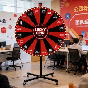 Roue de la <span class=keywords><strong>chance</strong></span> en métal pour événements, jeu de la roue de la <span class=keywords><strong>chance</strong></span>, roue de la <span class=keywords><strong>chance</strong></span> à tourner pour gagner, location pour fêtes publiques, équipement de terrain de jeux intérieur - Product Image 1