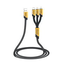 Kabel Data YooKiE CB98 60W 3 in 1 TPE Nylon Braided USB-A ke Type-C//Micro 1M 3A Pengisian Cepat untuk Ponsel